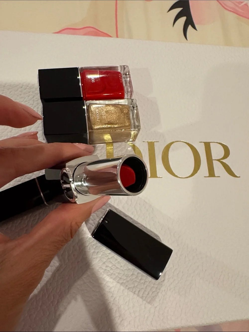 Dior Lipstick and Nail Polish Bundle